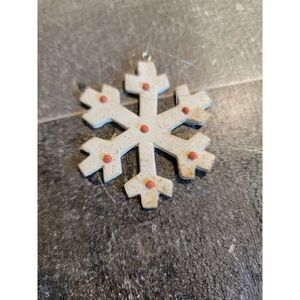 Snowflake cookie ornament Xmas decor
